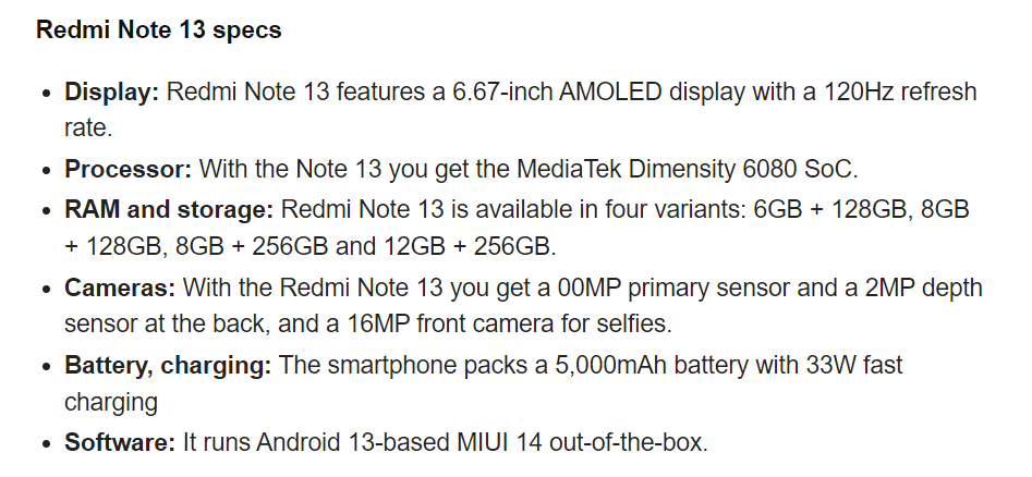 redmi note 13